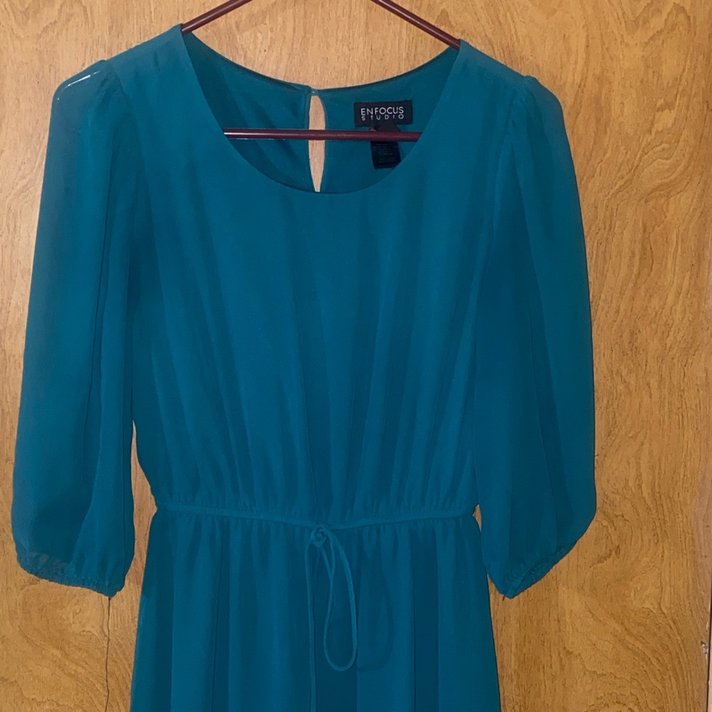 Dark teal dress!!